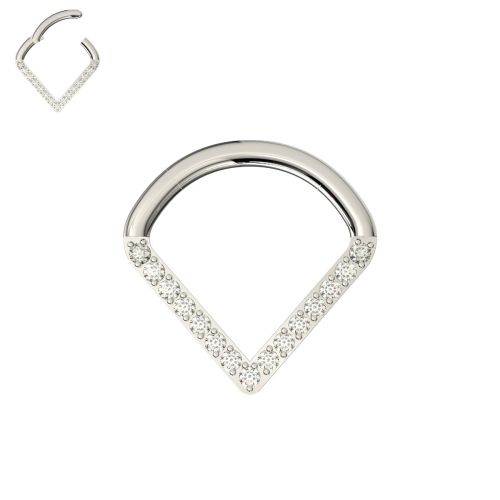 V Shape Segment Ring - 8mm