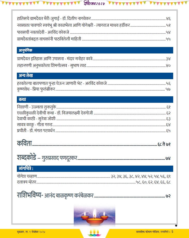 कोकण मीडिया - दिवाळी अंक २०२४ 