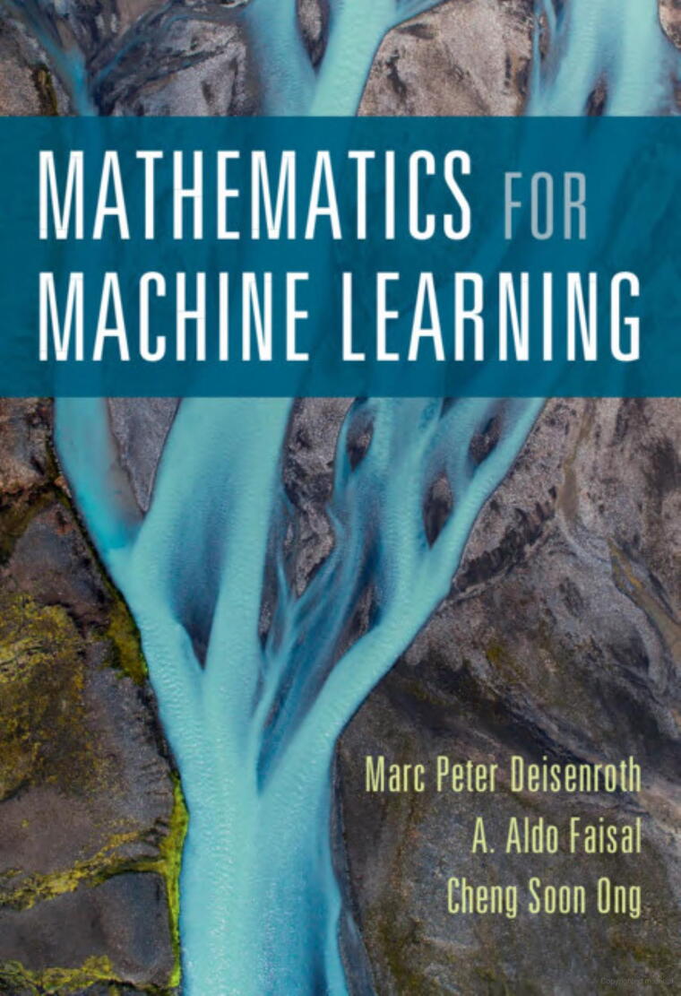 [MFML] - Mathematics For ML - Marc Peter Deisenroth 