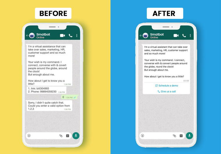 Action Button Whatsapp Bulk Message.