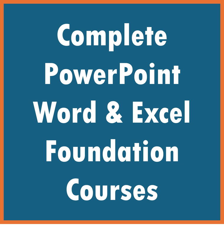 PowerPoint Word Excel Foundation Courses Combo 