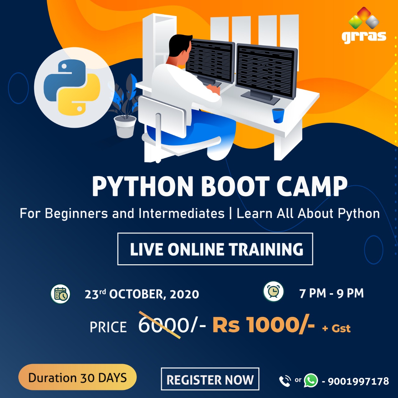 # Batch Start Date : 30 Oct. 2020