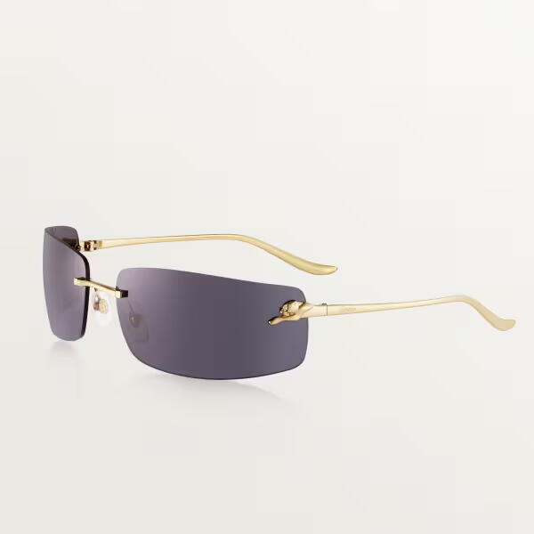 PANTHÈRE SMOOTH GOLDEN-FINISH METAL DE CARTIER, SUNGLASSES