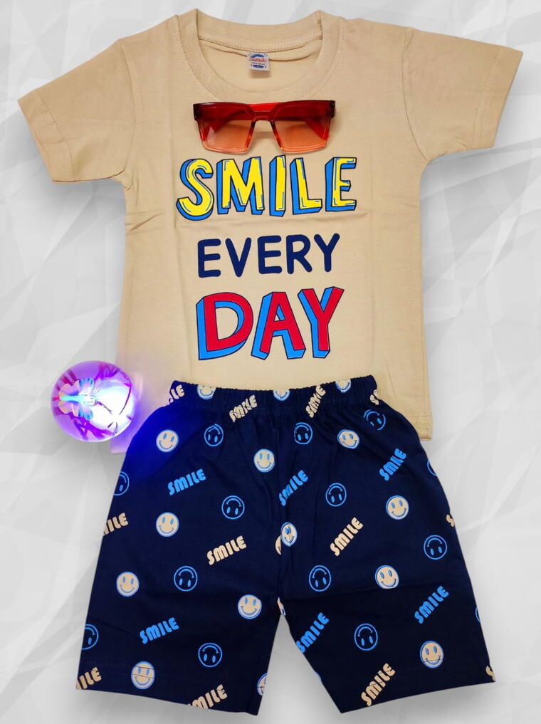 Smile Every Day Boys T-Shirt And Shorts Set