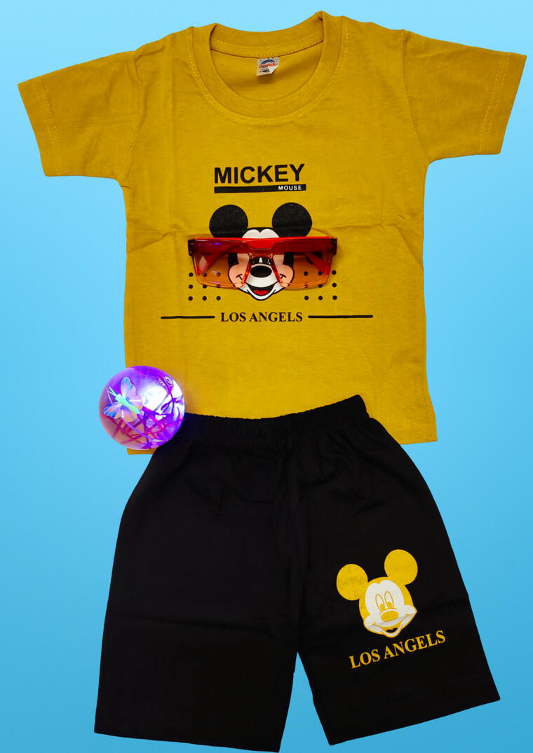 Mickey Mouse in Los Angeles T-Shirt And Short Set