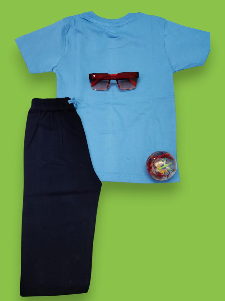 Dad’s Little Dude, Big Smiles T-Shirt And Lower Set