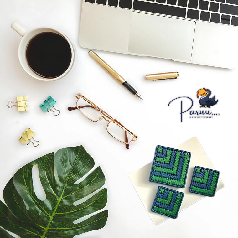 Paruu Handmade Bargello Earring-3