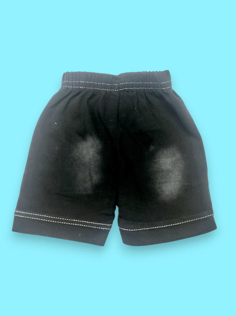 Stylish Green Textured Girls’ Shirt & Black Skirt Set