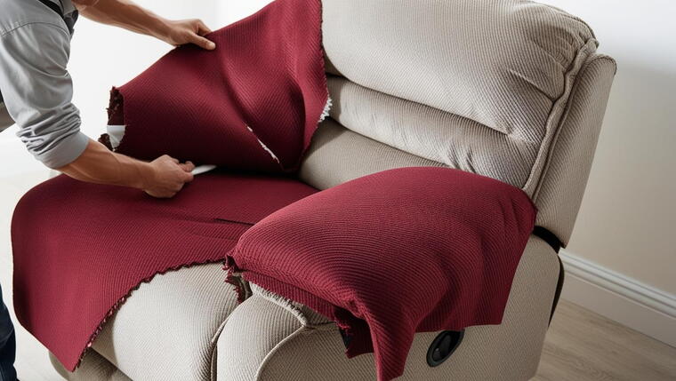 Single Seater Sofa Recliner Upholstery Replacement Service 