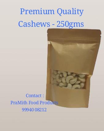 Premium Quality Cashews 250gms