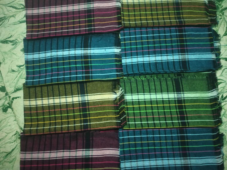 CHECKED COTTON TOWEL 