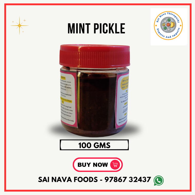 Mint Pickle - 100 Gms