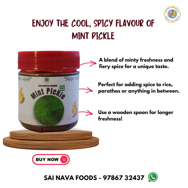 Mint Pickle - 100 Gms