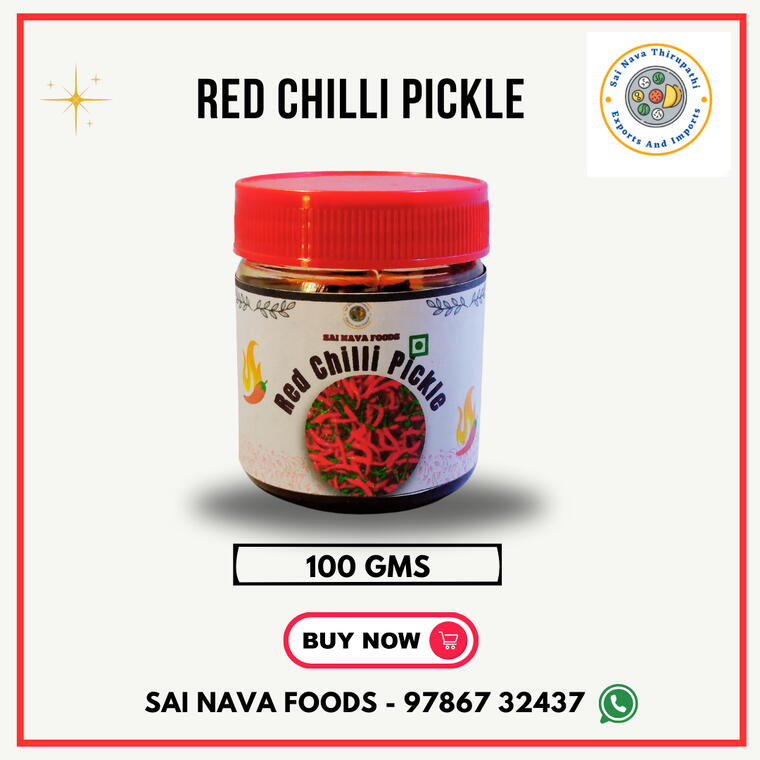 Red Chilli Pickle - 100 Gms