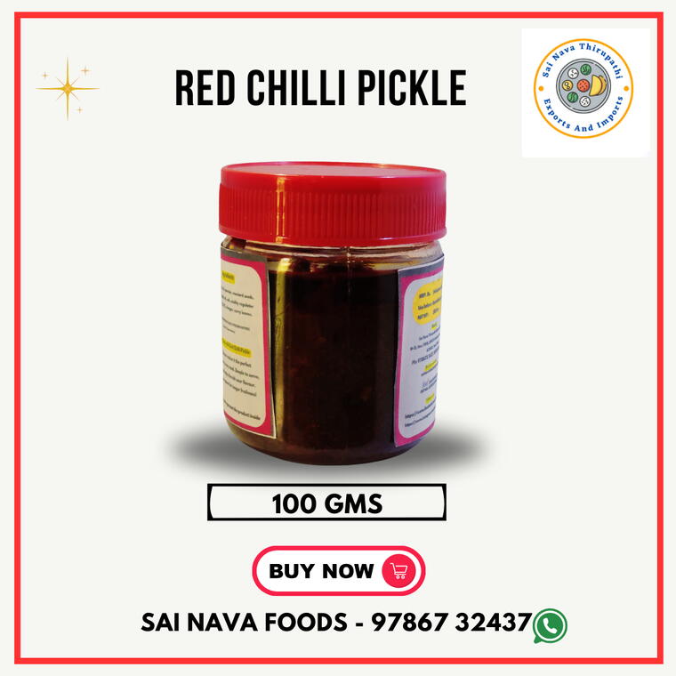 Red Chilli Pickle - 100 Gms