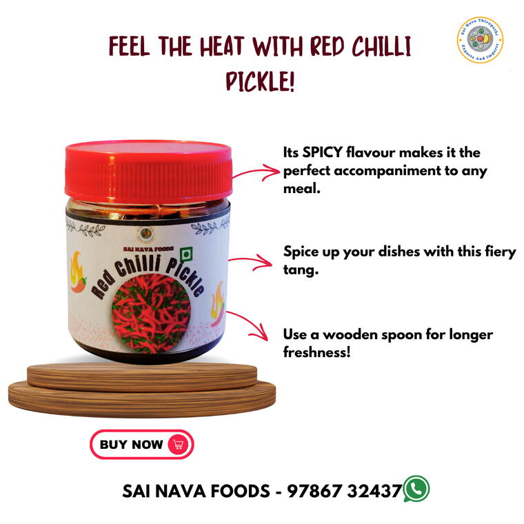 Red Chilli Pickle - 100 Gms