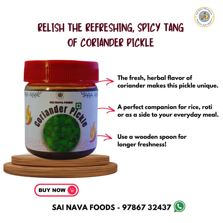 Coriander Pickle - 100 Gms