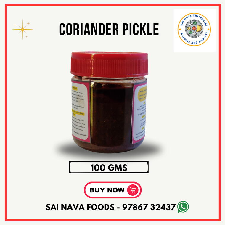 Coriander Pickle - 100 Gms