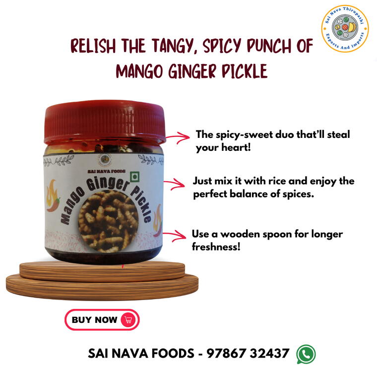 Mango Ginger Pickle - 100 Gms