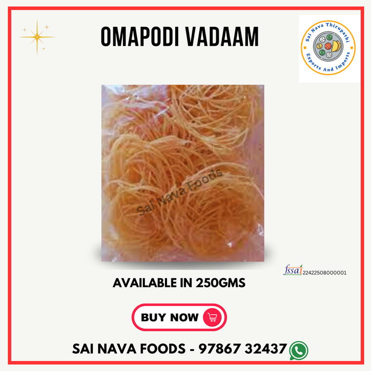 Omapodi Vadam - 250gms
