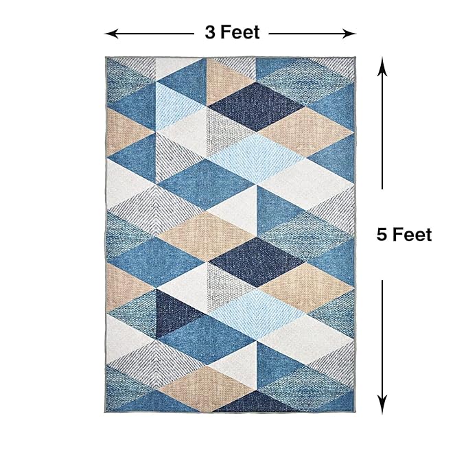 Multi Printed Carpet Rug Runner and Carpets for Bedroom/Living Area
