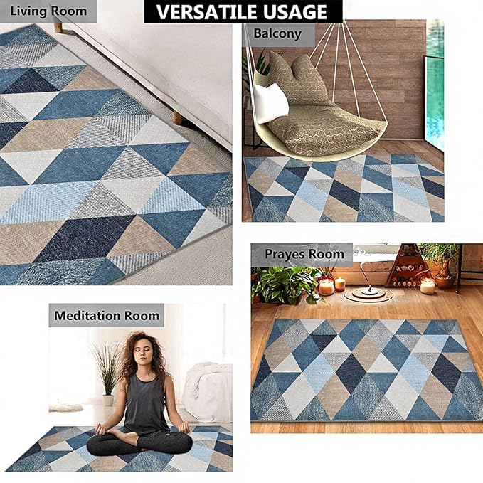 Multi Printed Carpet Rug Runner and Carpets for Bedroom/Living Area