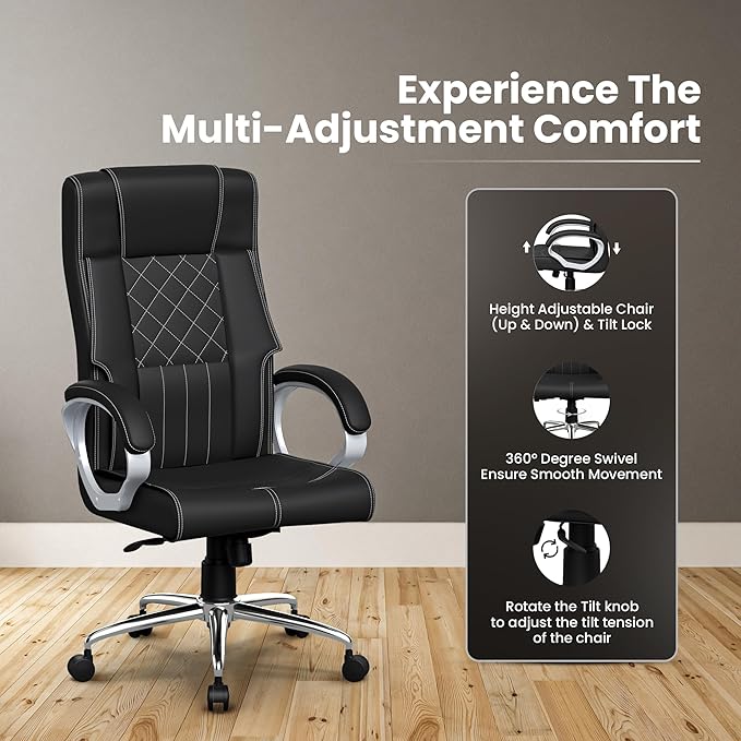 Office Executive Chair with 1 Year Warranty, High Comfort Seating