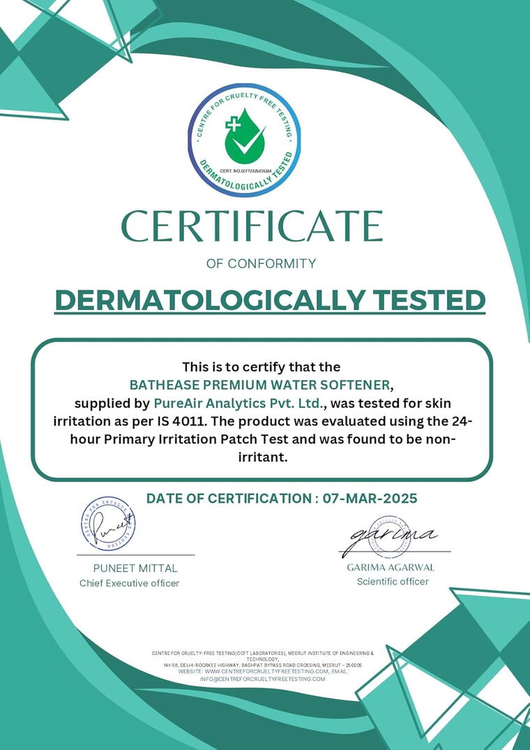 BathEase Premium Water Softener Box of 1 (8 Sachets)