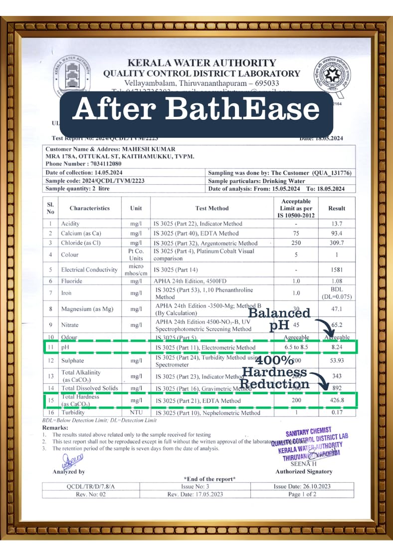 BathEase Premium Water Softener Box of 4 (32 Sachets)