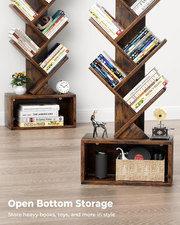 6 Tier Tree Bookshelf with Light