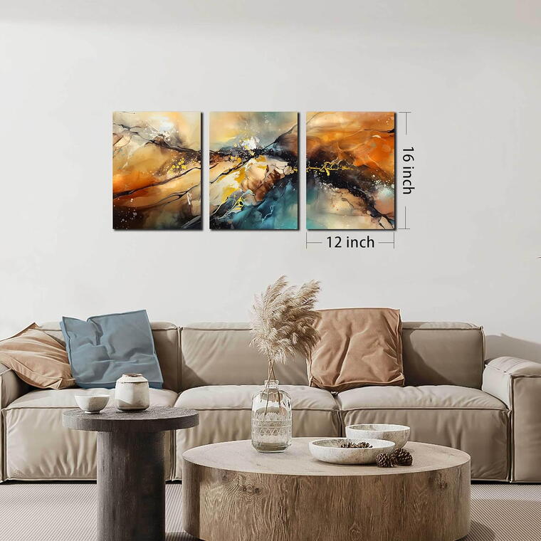 Abstract Canvas Wall Art for Living Room