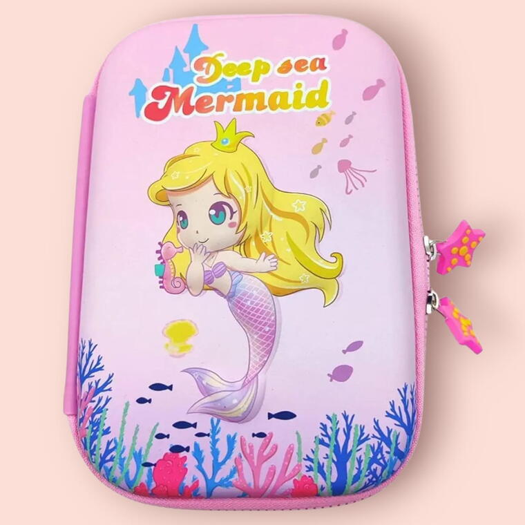 PENCIL CASE/POUCH - MERMAID 3D PRINT