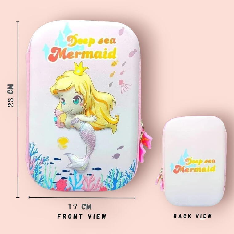 PENCIL CASE/POUCH - MERMAID 3D PRINT