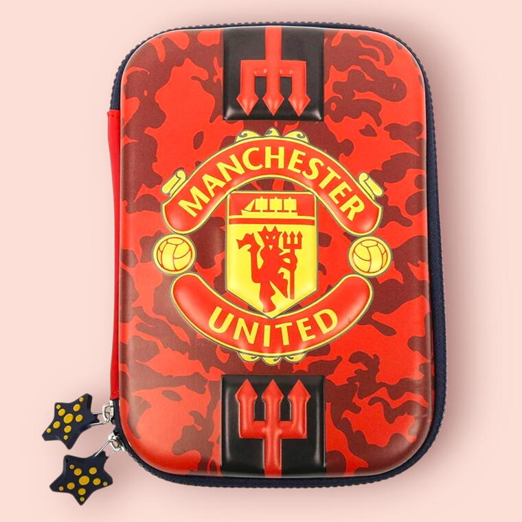 PENCIL CASE/POUCH - MANCHESTER UNITED 3D PRINT