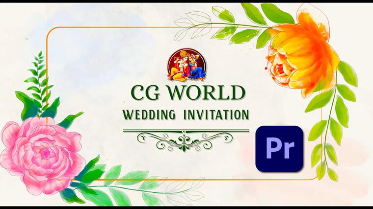 Watercolour Wedding Invitation