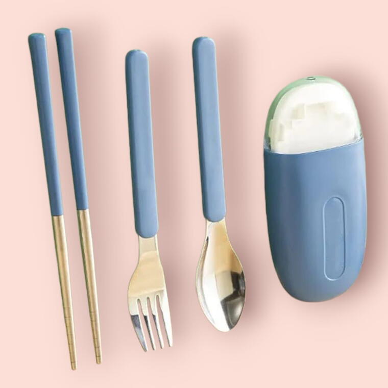 PORTABLE CURLERY MINI SET - BLUE