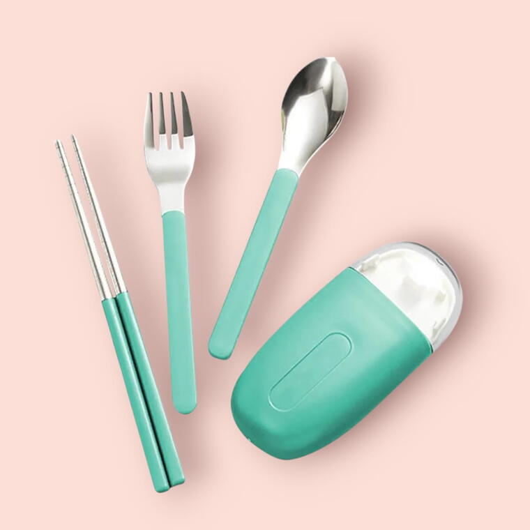 PORTABLE CURLERY MINI SET - GREEN