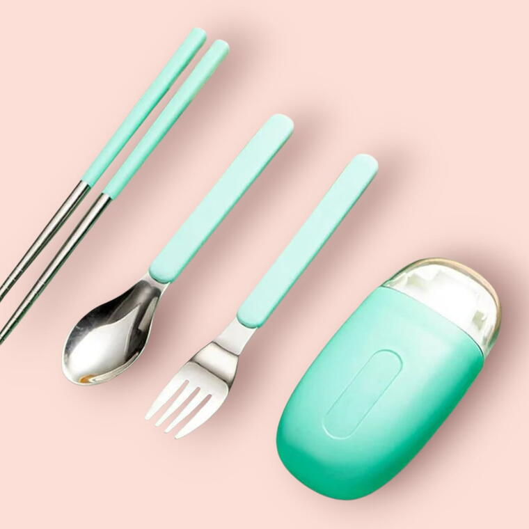 PORTABLE CURLERY MINI SET - GREEN