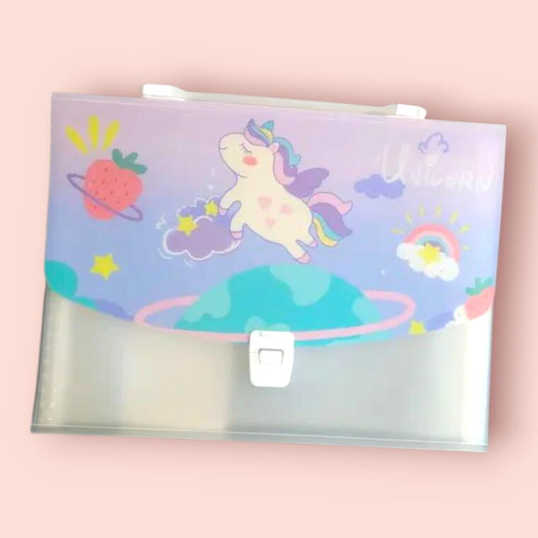 FILE FOLDER DESIGN UNICORN D1- PURPLE
