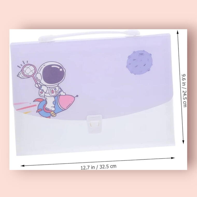 FILE FOLDER COLOURFUL PRINT - SPACE THEME 1