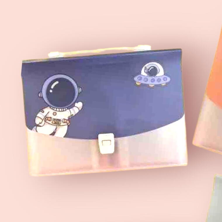 FILE FOLDER COLOURFUL PRINT - SPACE THEME 2