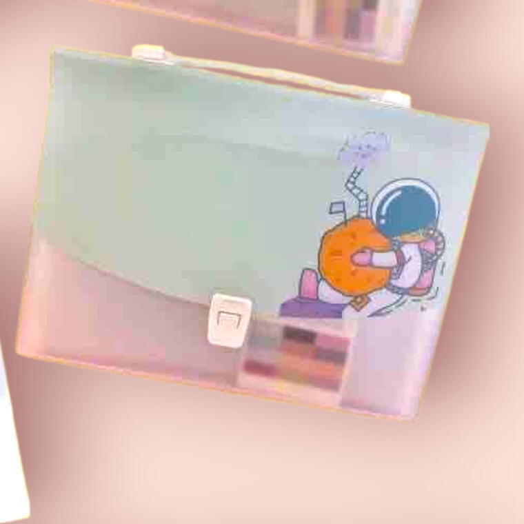 FILE FOLDER COLOURFUL PRINT - SPACE THEME 3