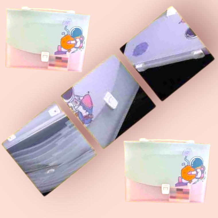 FILE FOLDER COLOURFUL PRINT - SPACE THEME 3