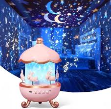 Rotating Cabin Projector Lamp – Bring the Night Sky Indoors