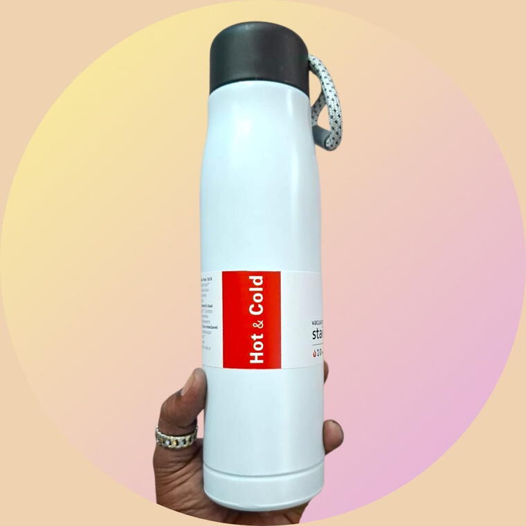 STAINLESS STEEL BOTTLE - WHITE