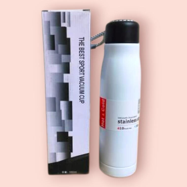 STAINLESS STEEL BOTTLE - WHITE