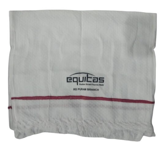 COTTON TOWEL WHITE CUSTOMIZED GIFTS 