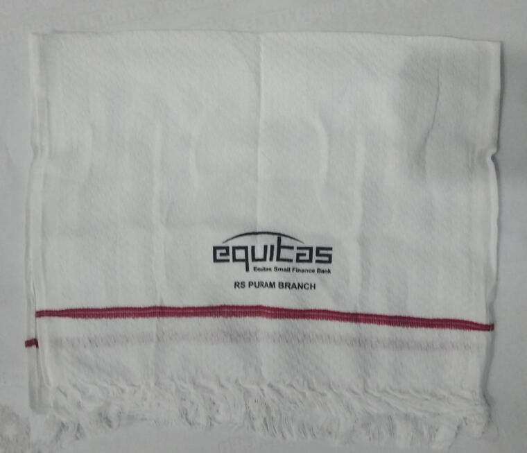 COTTON TOWEL WHITE CUSTOMIZED GIFTS 