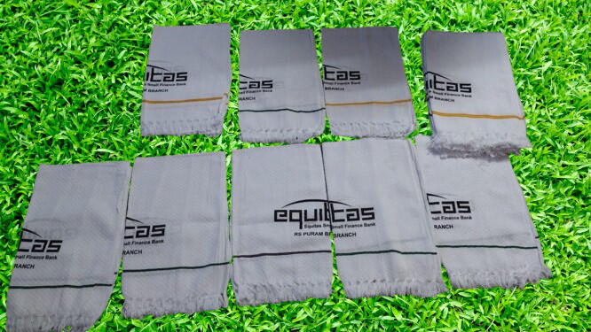 COTTON TOWEL WHITE CUSTOMIZED GIFTS 