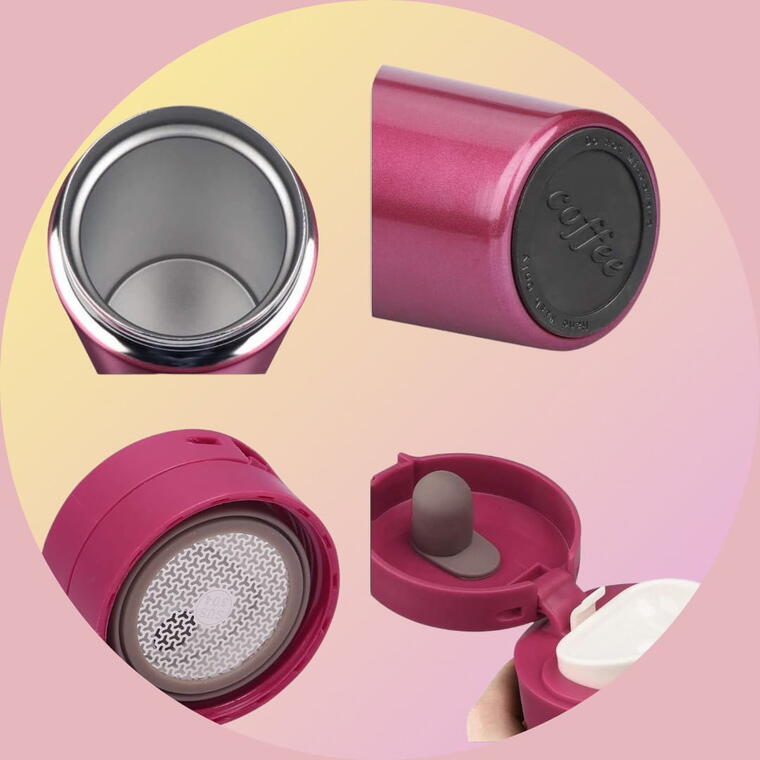 TRAVEL MUG/SIPPER - PINK/MAGENTA